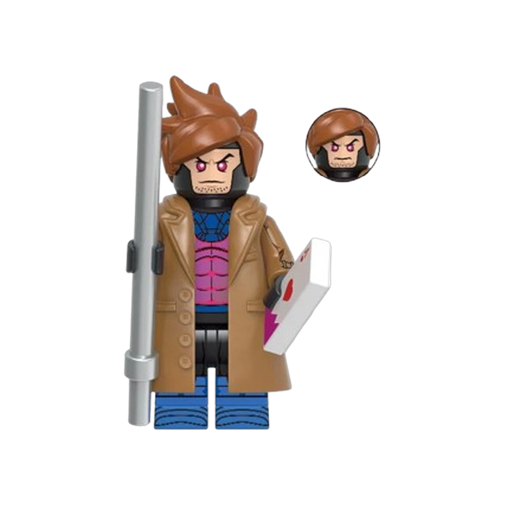gambit minifigure x men marvel custom gambit minifigure x men marvel custom