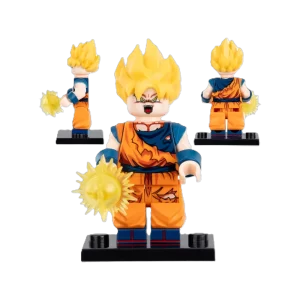 goku super saiyan battle damaged minifigure dragon ball z custom