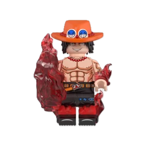portgas d ace minifigure one piece custom