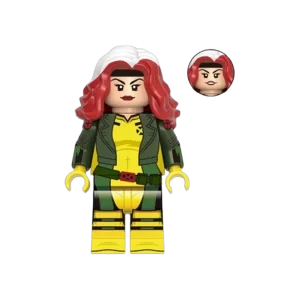 rogue minifigure x men marvel custom