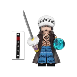 trafalgar law minifigure one piece custom